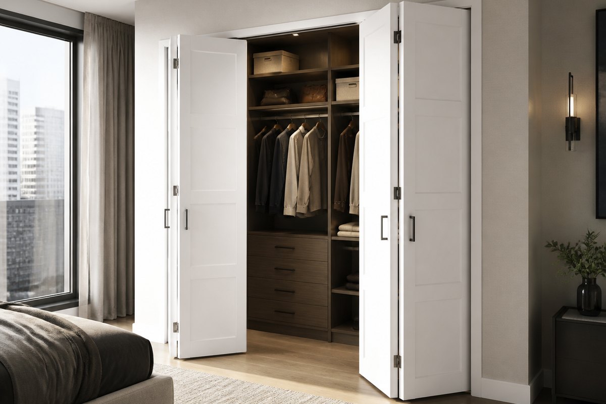 bifold closet doors hero image for interior door buyers